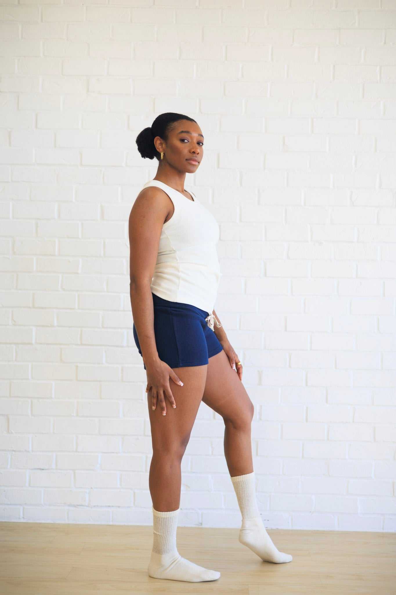 Hemp Shorts for Women - Organic Cotton Terry, Elastic-Free