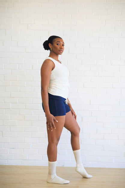 Hemp Shorts for Women - Organic Cotton Terry, Elastic-Free