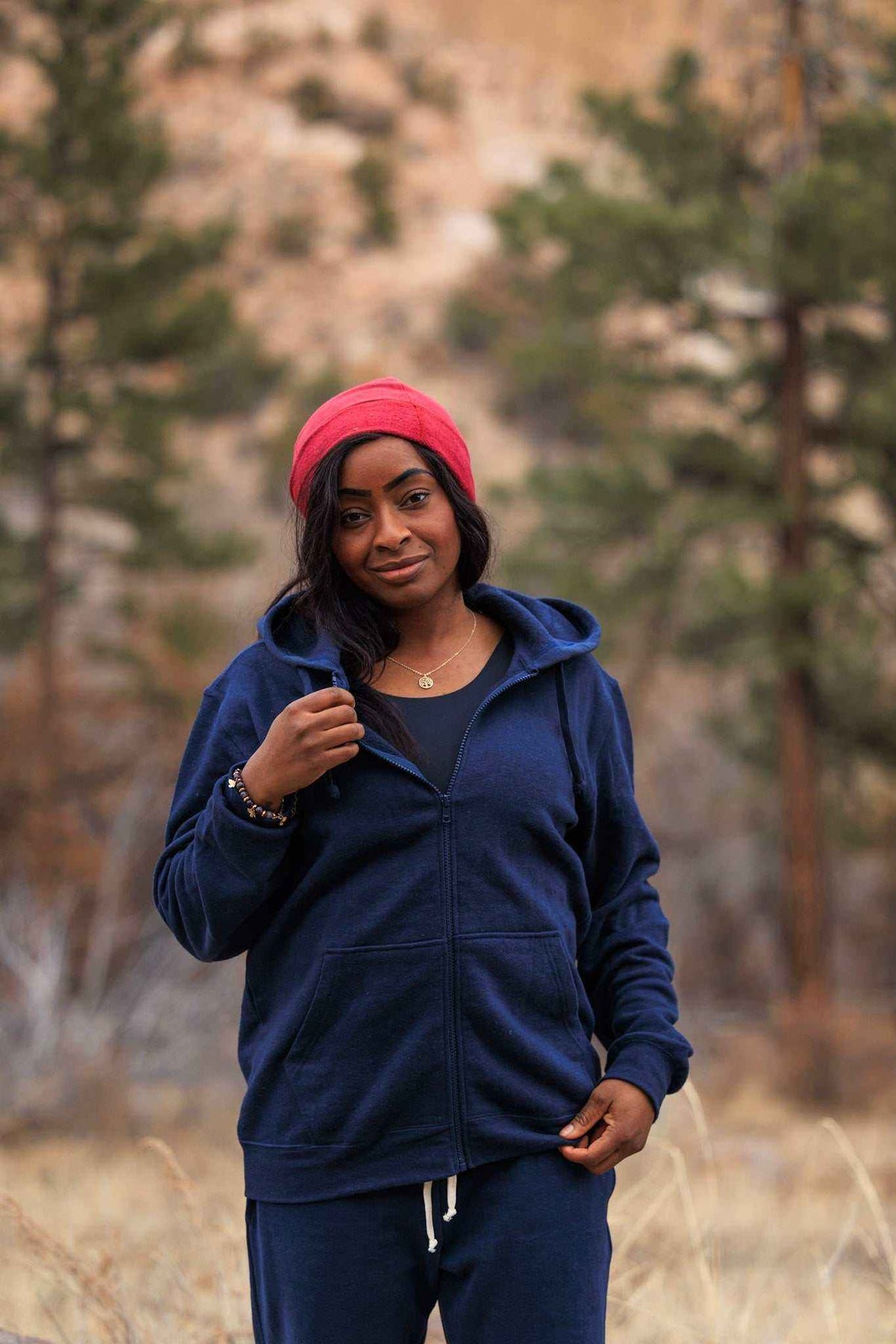 Hemp Hoodie - Organic Cotton and Hemp Fleece Zip Sweatshirt|Asatre