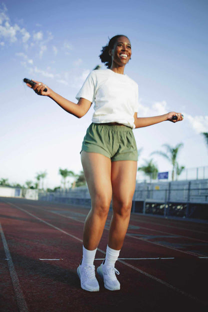 women's hemp running shorts lightweight breathable organic cotton blend