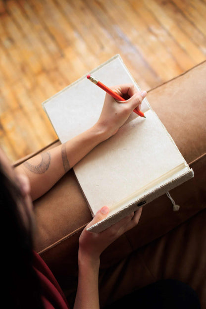 Handmade Hemp Journal with Lokta Paper | Eco-Friendly Notebook