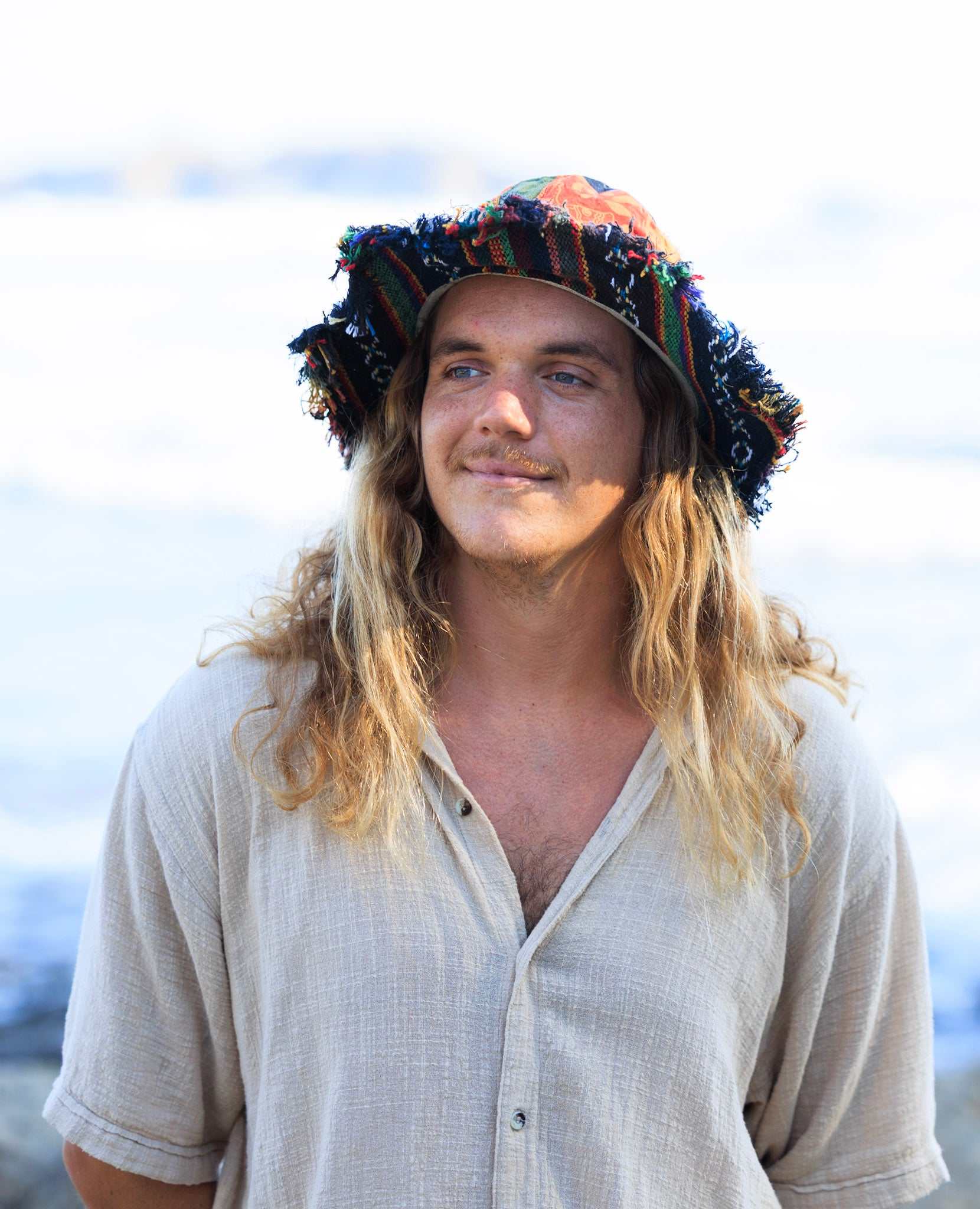 Patchwork Hat - Eco-friendly Hemp Sun Hat