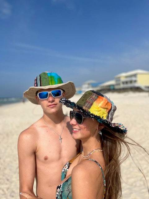 Patchwork Hat - Eco-friendly Hemp Sun Hat