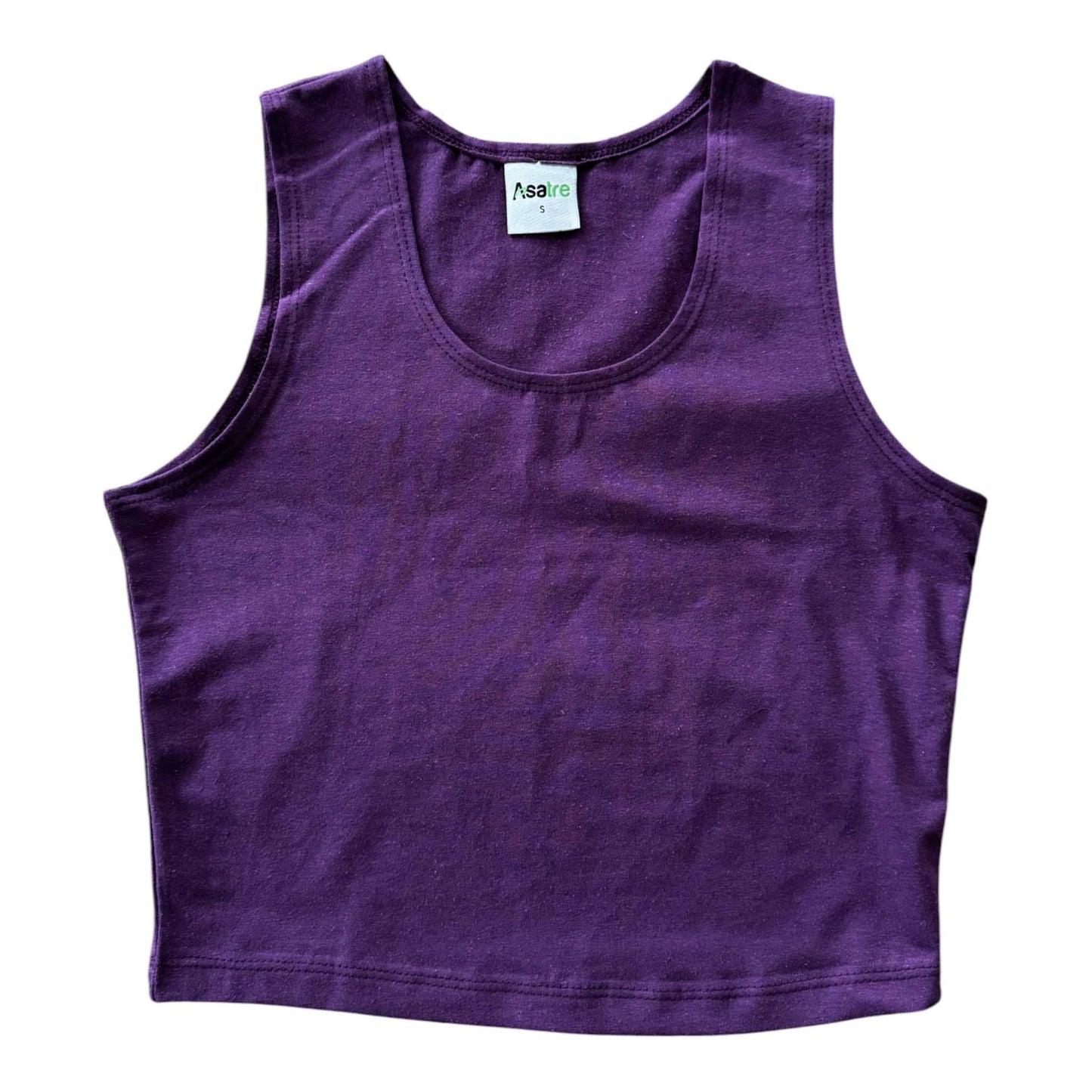 Yoga Crop Tank – Breathable Hemp Cotton Sustainable Minimalist Activewear