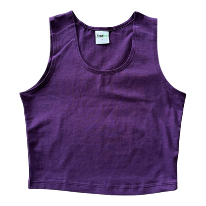 Yoga Crop Tank – Breathable Hemp Cotton Sustainable Minimalist Activewear