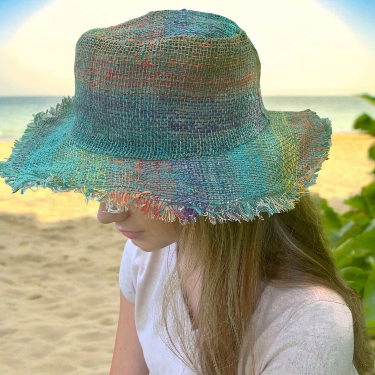 Hemp Hat - Multi-Color Rainbow Stylish and Eco-Friendly Sun Protection