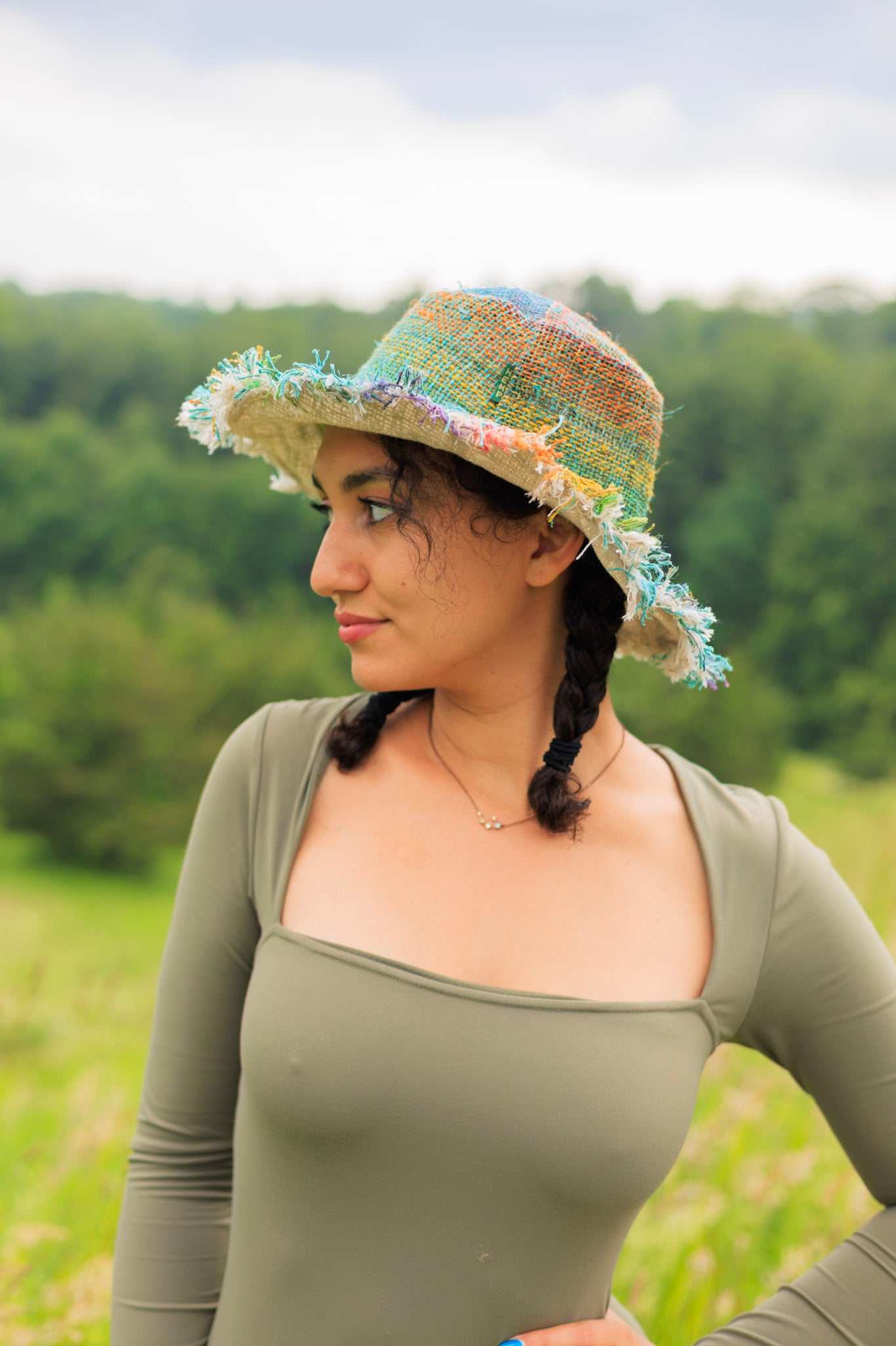 Hemp Hat - Multi-Color Rainbow Stylish and Eco-Friendly Sun Protection