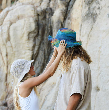 Hemp Hat - Multi-Color Rainbow Stylish and Eco-Friendly Sun Protection