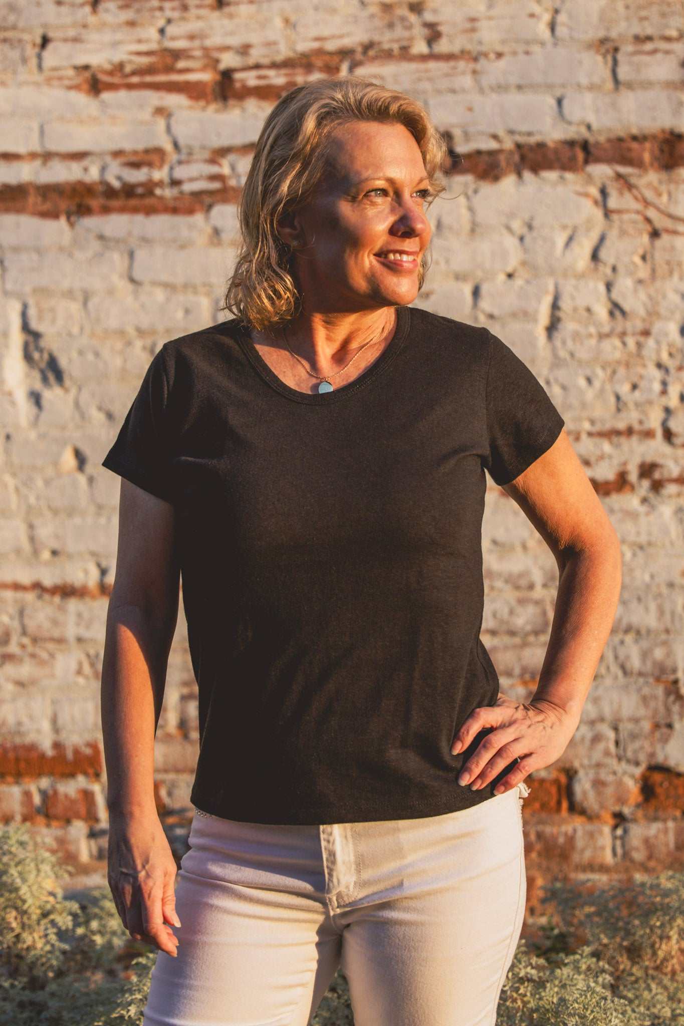 Hemp Shirt - Women's Eco-Friendly Scoop Neck Jersey Top