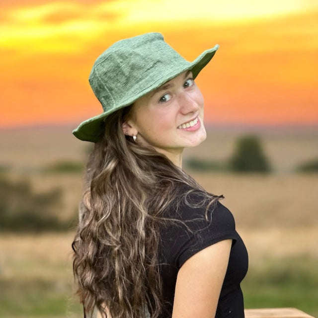 Hemp Sun Hat - Solid (Natural or Olive)