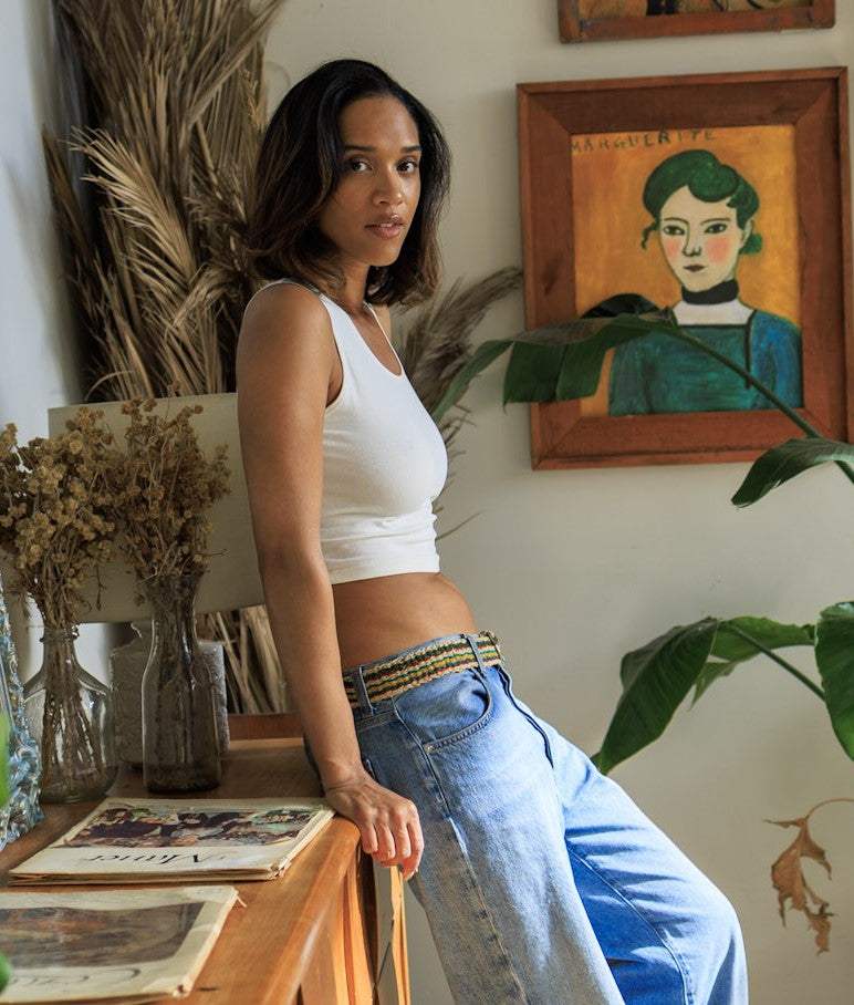 Hemp Unisex Multicolor Striped Belt • Handmade Natural Fiber Accessory