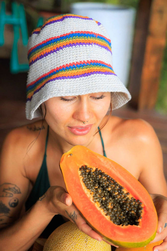 Bohemian Hemp Hat Wide Brim Design Fashion Statement Piece Summer Beach Essential Handcrafted Natural Fiber Construction Foldable Travel Accessory Sun Protection Solution Eco Friendly Material Sustainable Fashion Choice Festival Ready Style