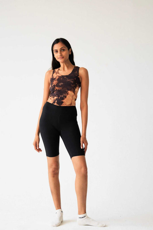Hemp Bike Shorts – Breathable 9" Sustainable Athletic Wear