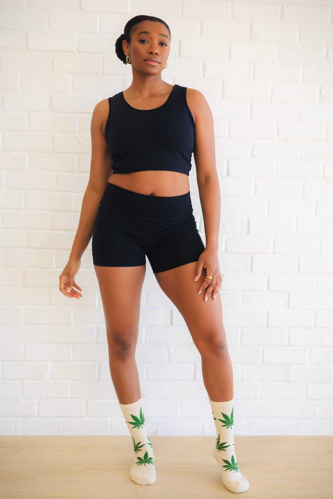 Women’s Hemp Yoga Shorts | Thick Squat-Proof Athletic Workout Shorts