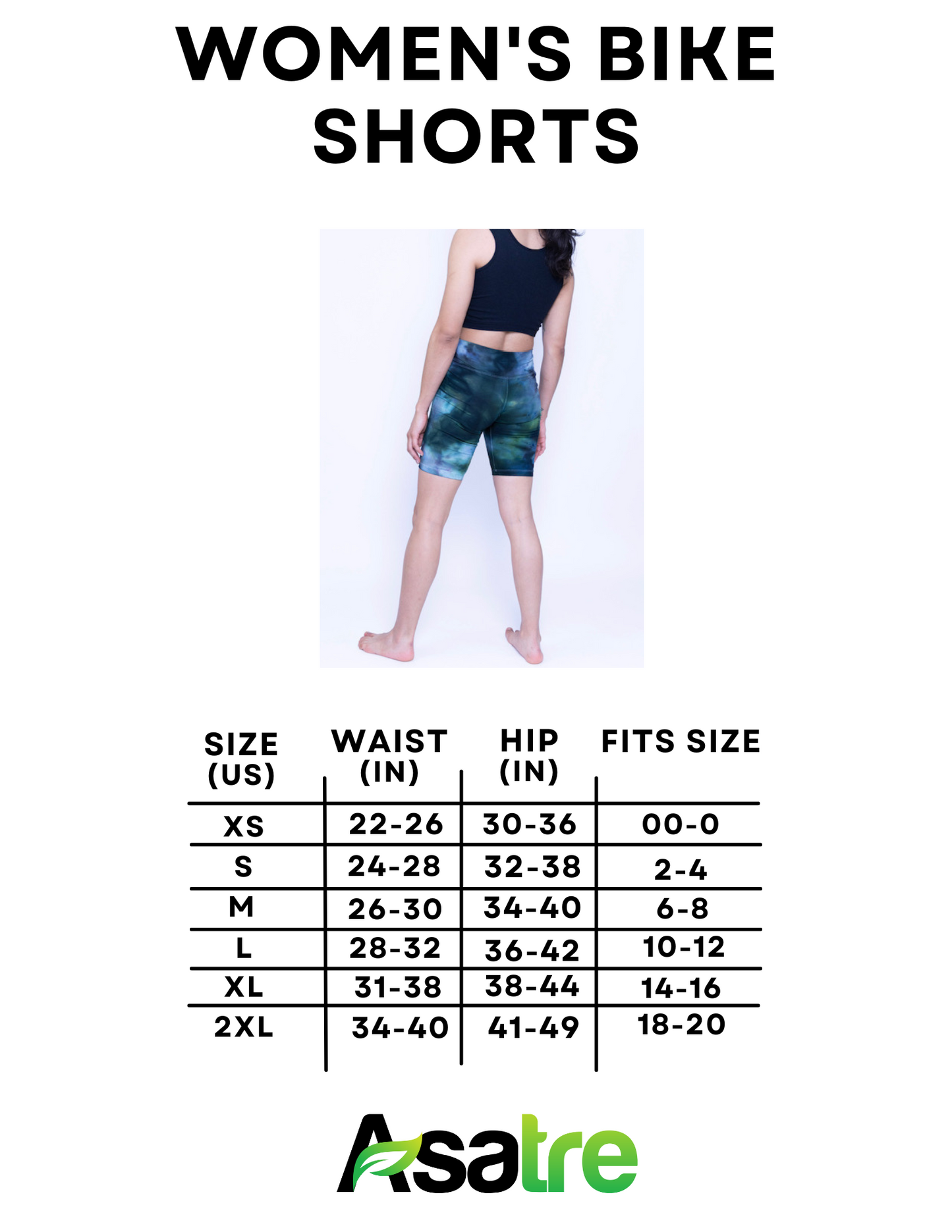 Tie Dye Shorts - Hemp Blend, Comfort & Style Bike Shorts|Asatre