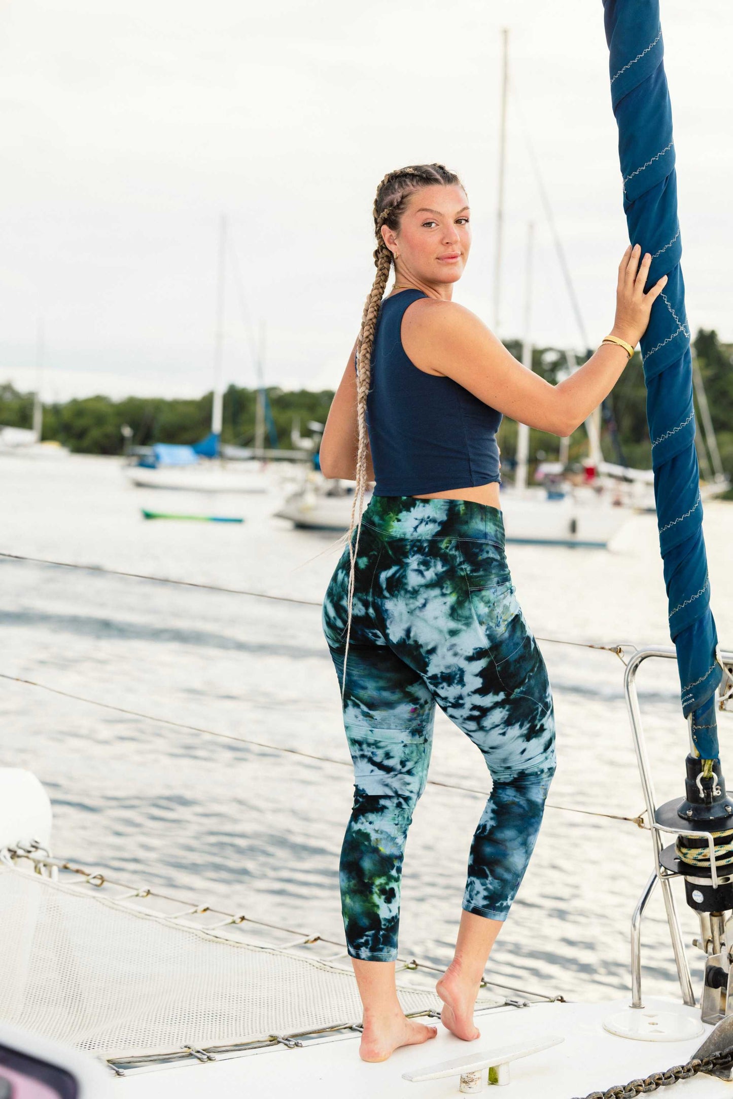 Pocket Leggings - Women's Hemp Tie Dye with Pockets|Asatre