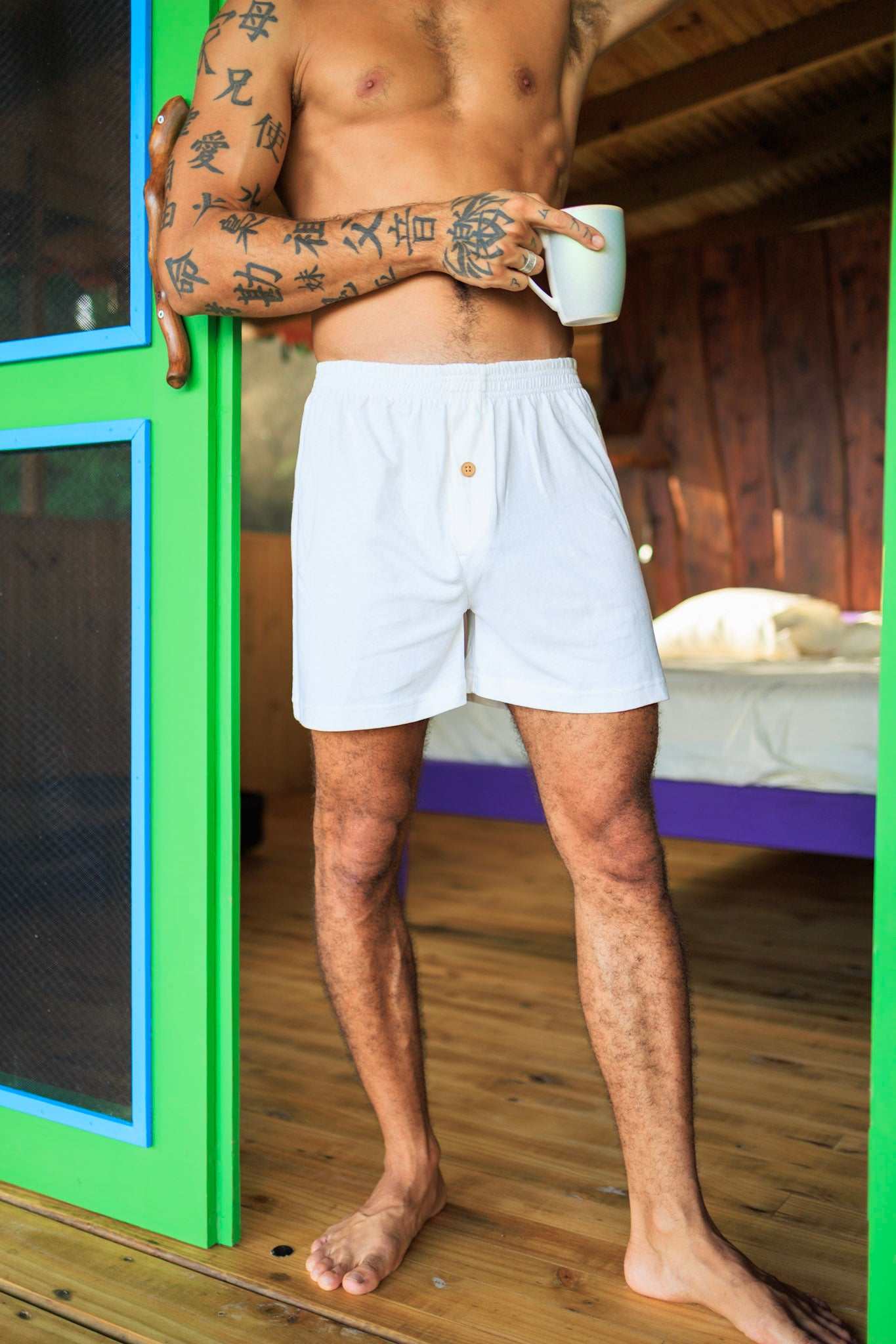 Hemp Boxer Shorts Mens Underwear Three Pack Set 