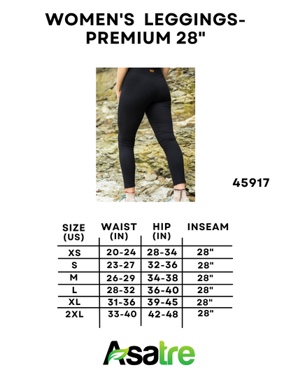 Athletic Leggings - Premium Hemp Leggings for Yoga and Travel (Reg)