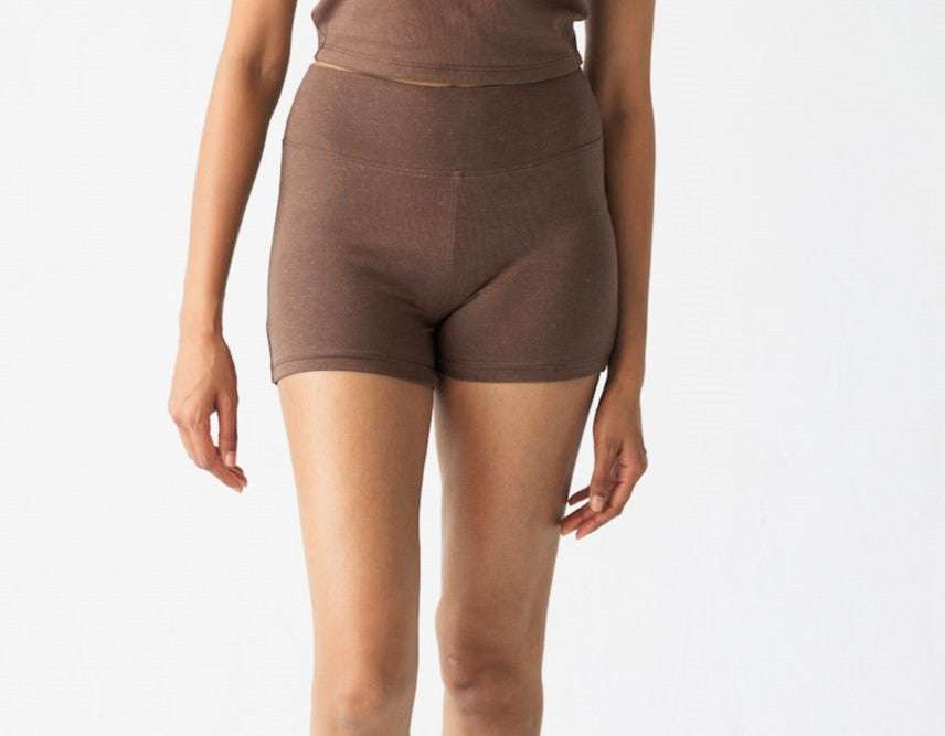 Women’s Hemp Yoga Shorts – Breathable Cotton Blend for Yoga & Everyday Wear