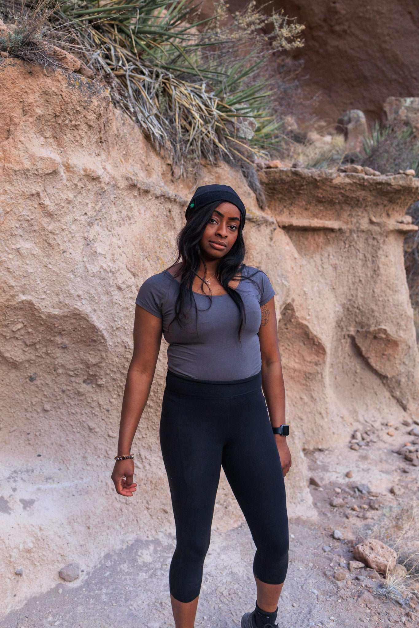 Hemp Capri Leggings with Pockets