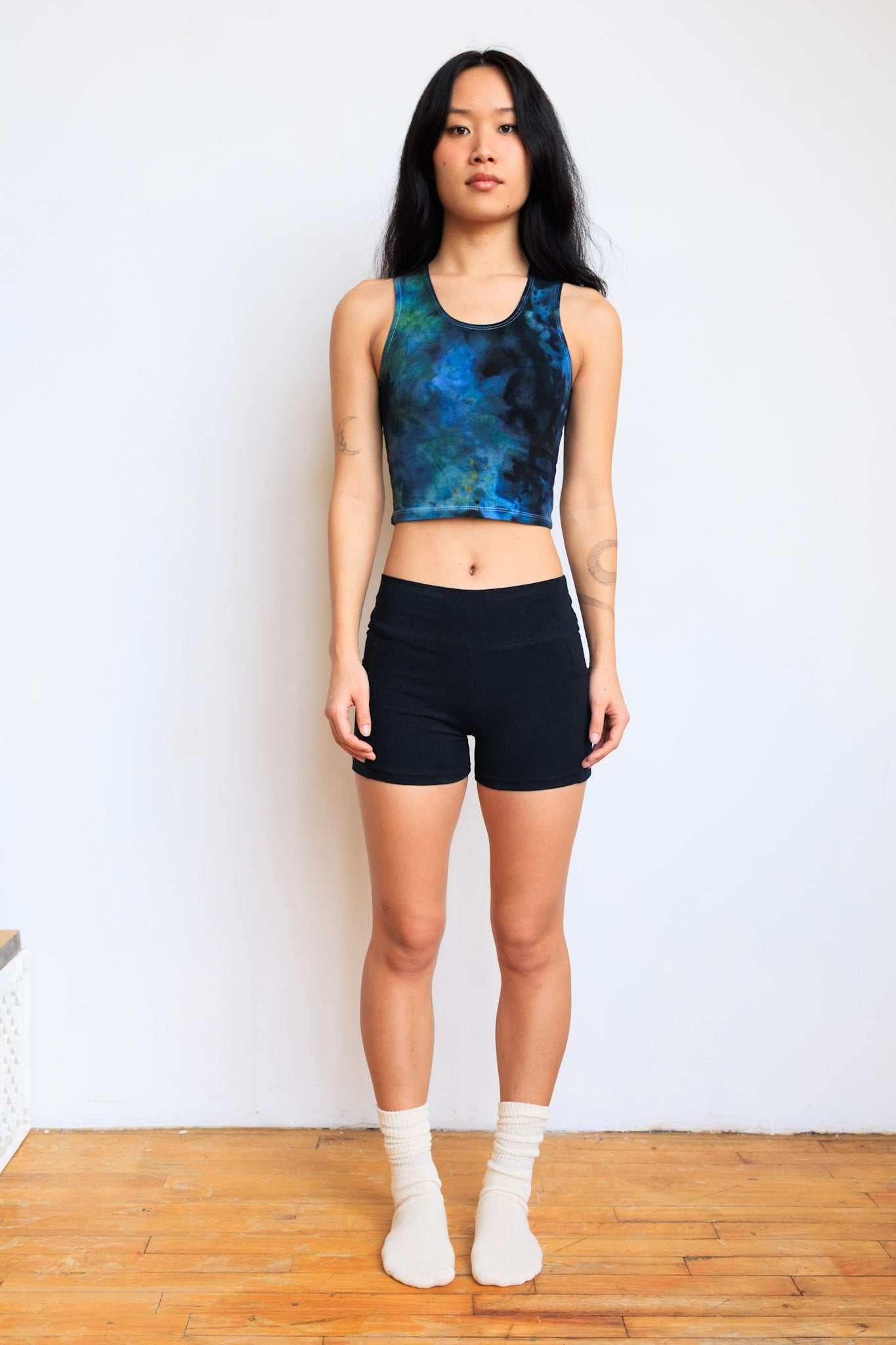 Women’s Hemp Pocket Yoga Shorts - Thick Athletic High-Waist for Support and Comfort