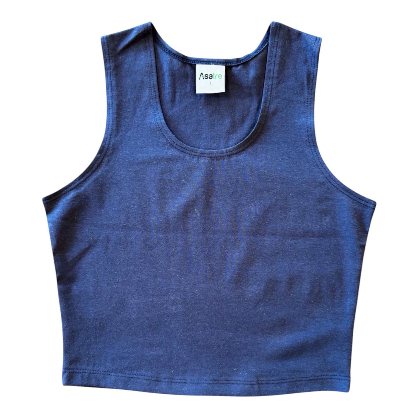 Yoga Crop Tank – Breathable Hemp Cotton Sustainable Minimalist Activewear