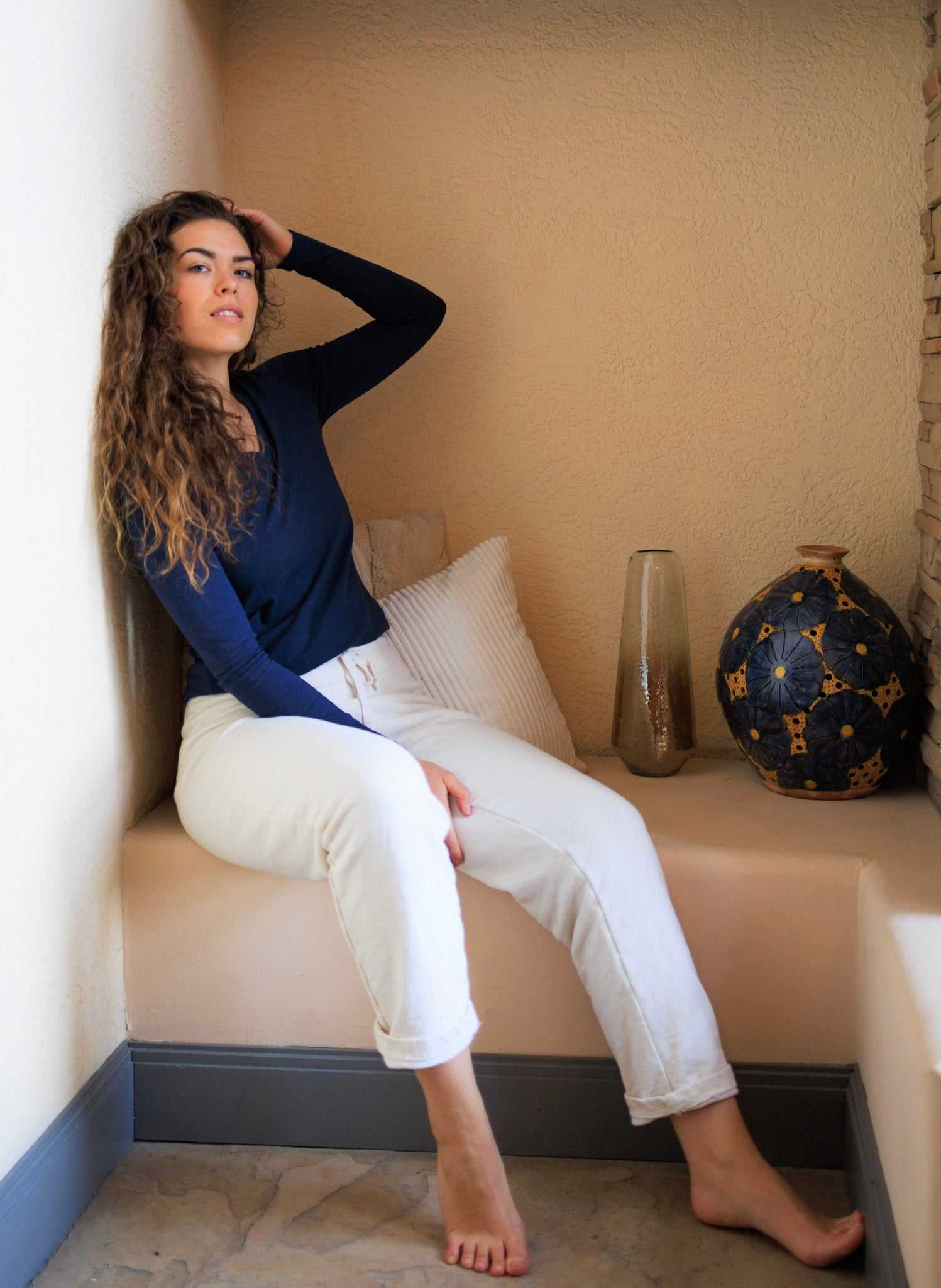 Hemp Shirt - Women's Cotton Long-Sleeve for Comfort & Style|Asatre