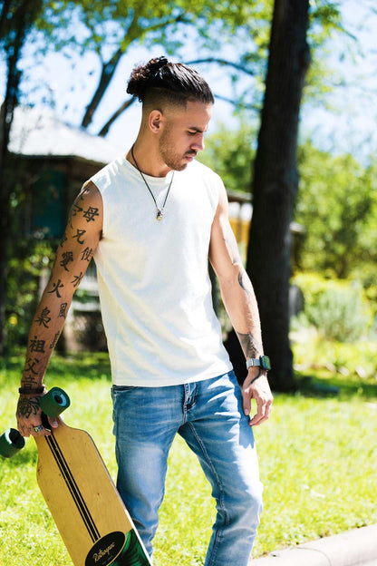 Mens Hemp Tank Top – Breathable Organic Cotton Blend for Workouts & Casual