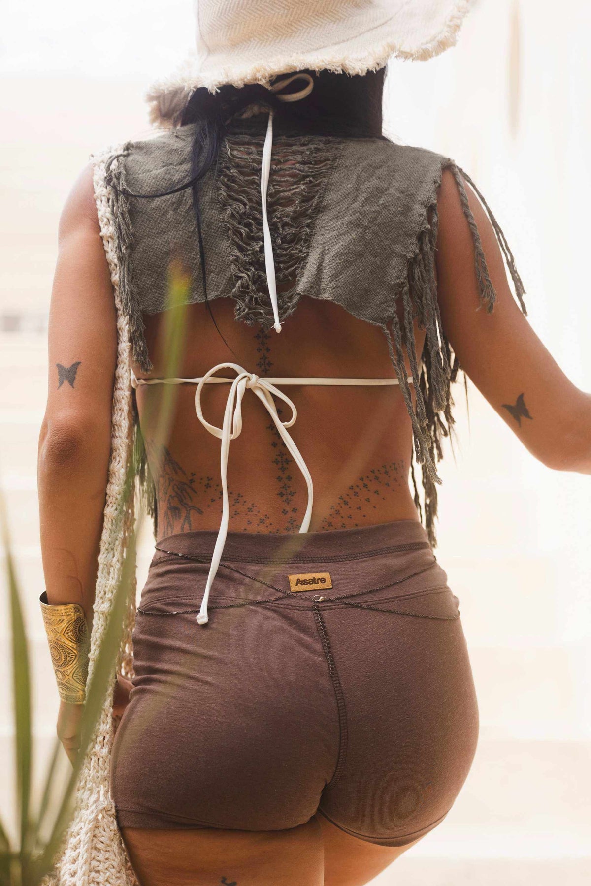 Women's Yoga Shorts in chocolate brown with a fitted stretch fabric, 3-inch inseam, and wide waistband