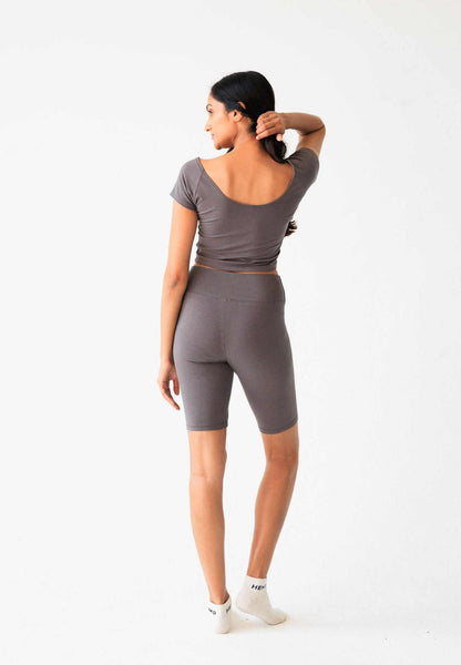 Womens lightweight sustainable hemp bike shorts casual wear