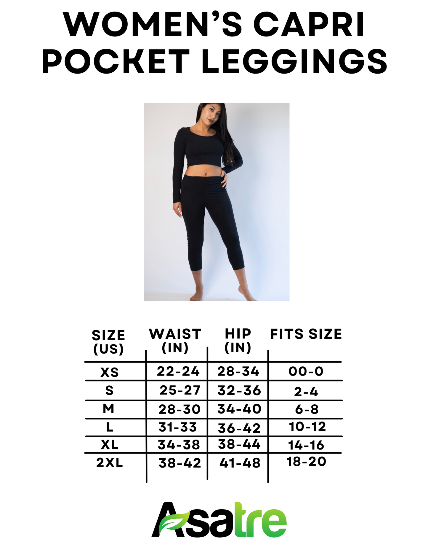 Hemp Capri Leggings with Pockets