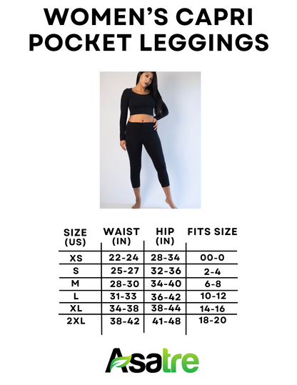 Hemp Capri Leggings with Pockets