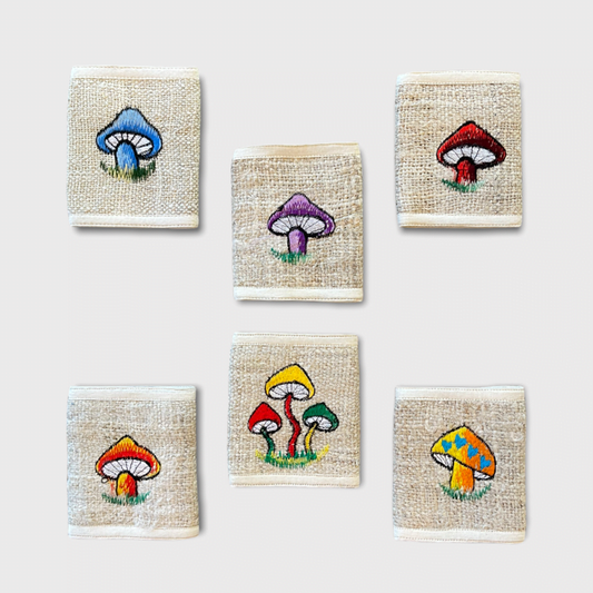 Hemp Bi-Fold Mushroom Wallet