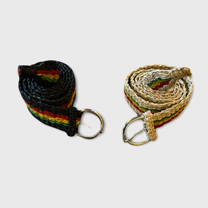 Hemp Rasta Belts with Traditional Buckle