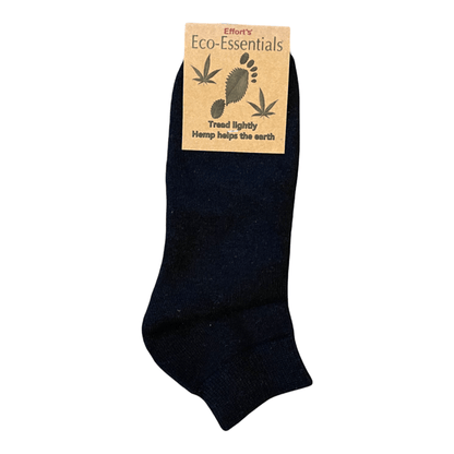 Hemp Ankle Socks - Black