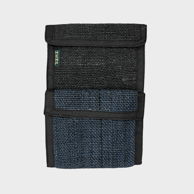 Hemp Bi-fold Wallet - Black by Asatre