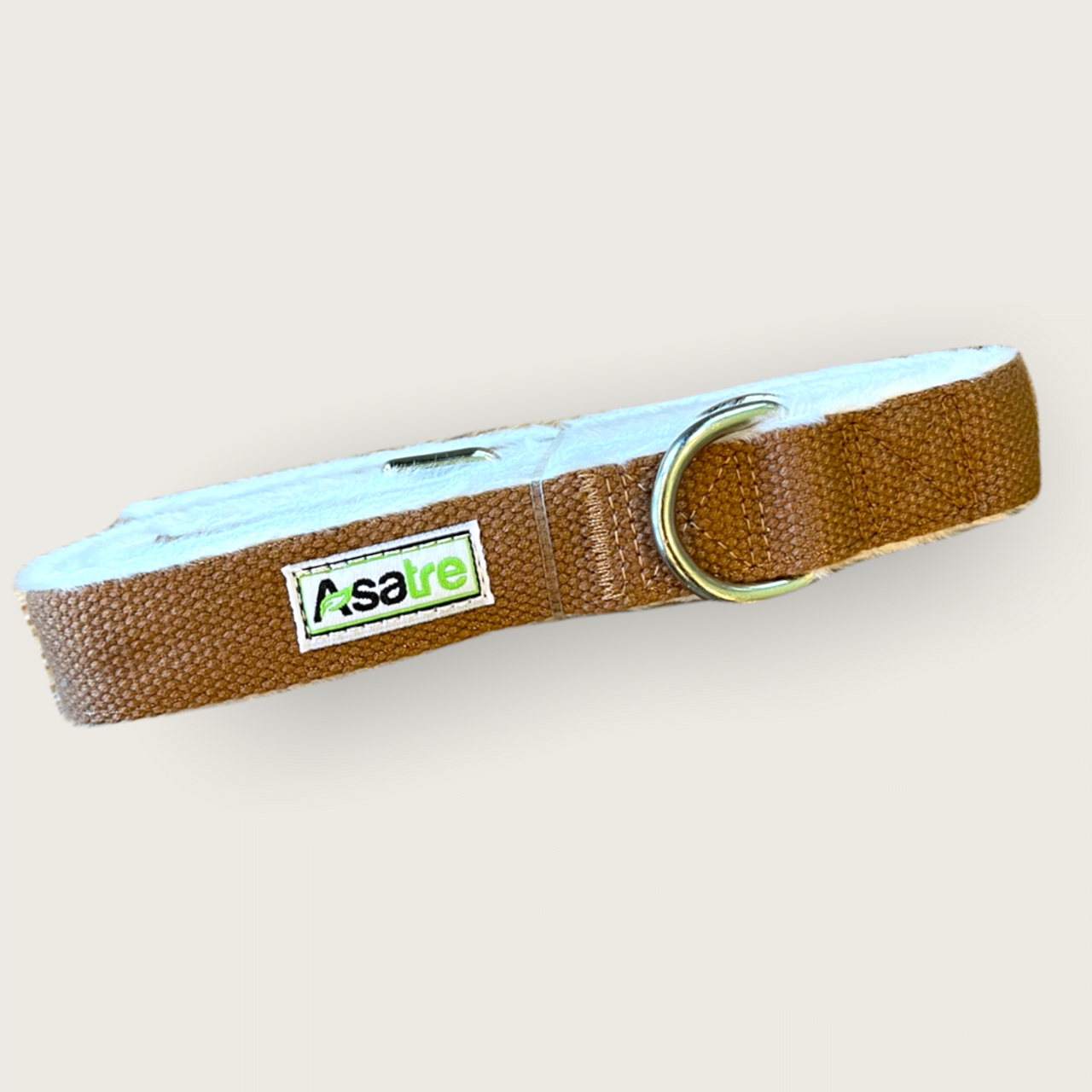 Hemp Dog Collar and Leash Set - Chocolate Brown