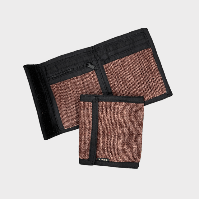 Hemp Bi-Fold Wallet - Brown by Asatre