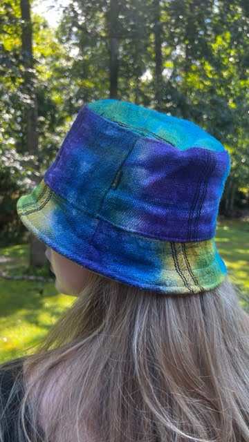 Tie Dye Bucket Hat - Blue Purple