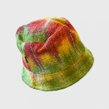 Tie Dye Bucket Hat Red Yellow Green