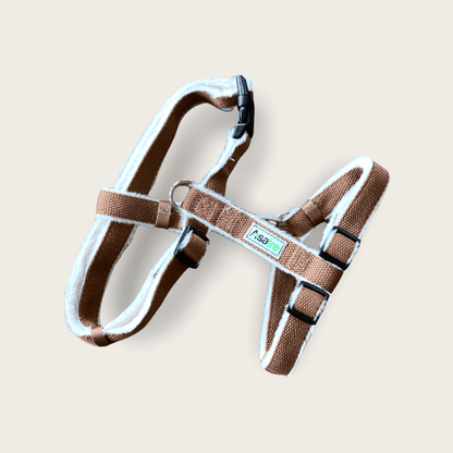 Hemp Dog Harness - Brown