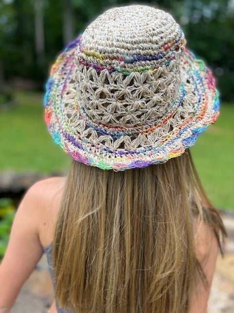 Hemp Crochet Sun Hat by Asatre