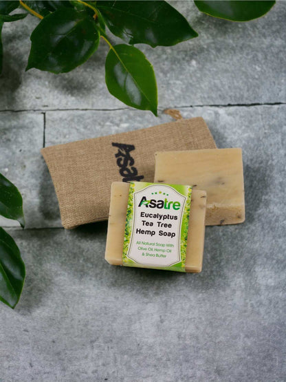 Eucalyptus Soap - Energizing & Natural Eucalyptus Tea Tree Hemp Soap