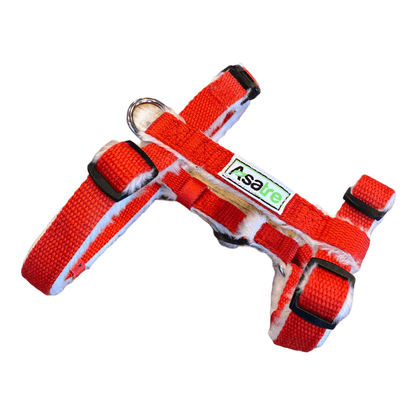 Hemp Dog Harness - (Red, Blue, Green, Black, Beige, or Pink)