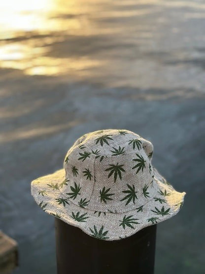 Hemp Leaf Sun Hat by Asatre