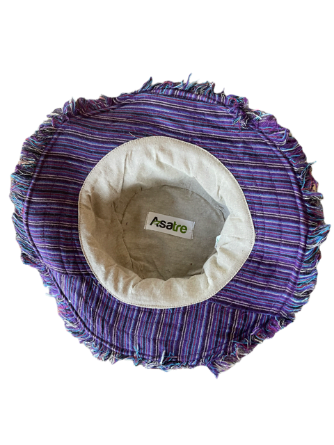 Asatre Hemp Sun Hat - Purple