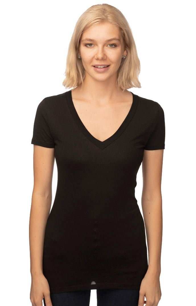 Viscose Shirt for Women - Hemp & Organic Cotton V-Neck Tee|Asatre