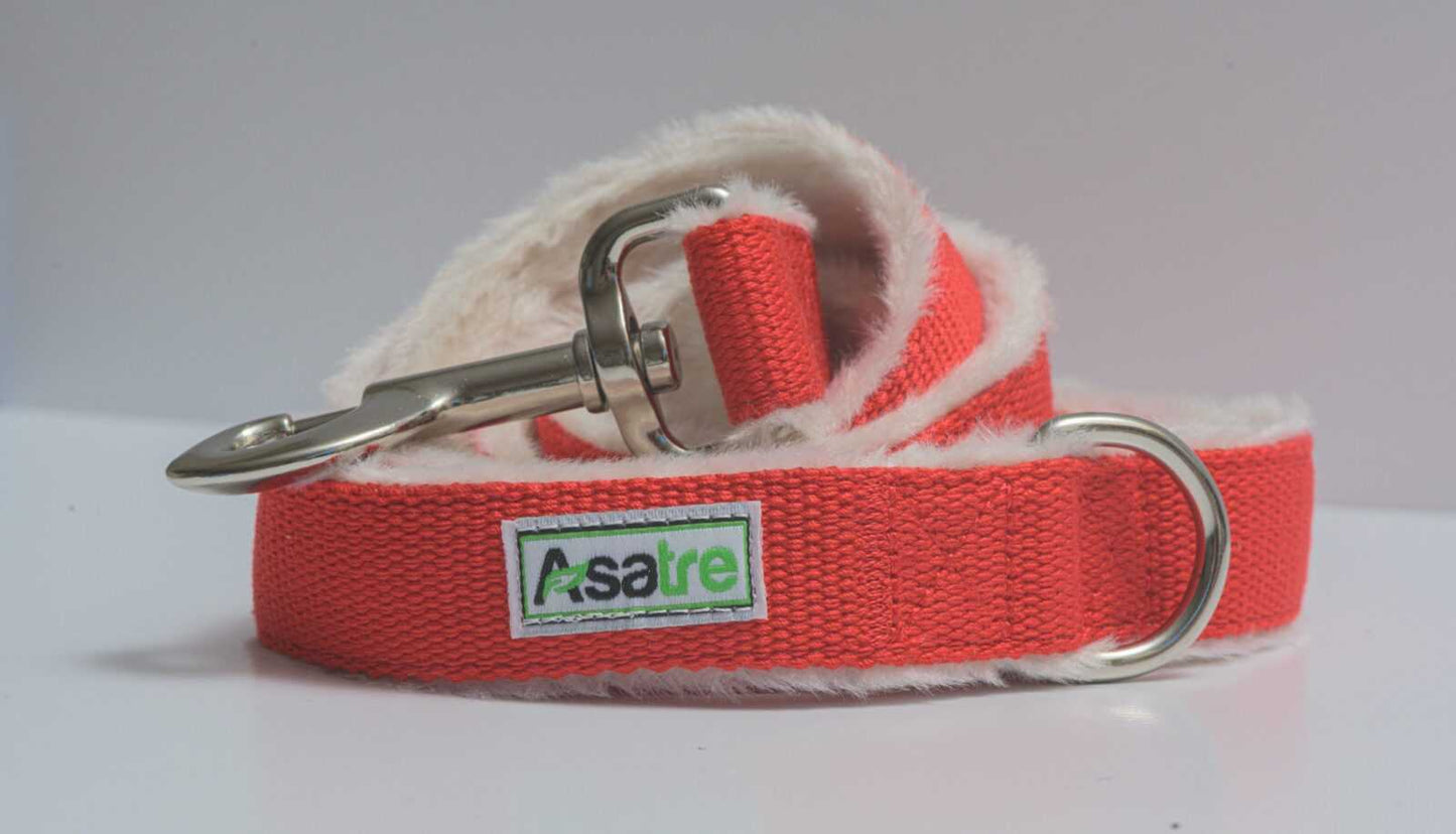 Pet Leash - Hemp Dog Leash Red, Eco-friendly & Durable|Asatre