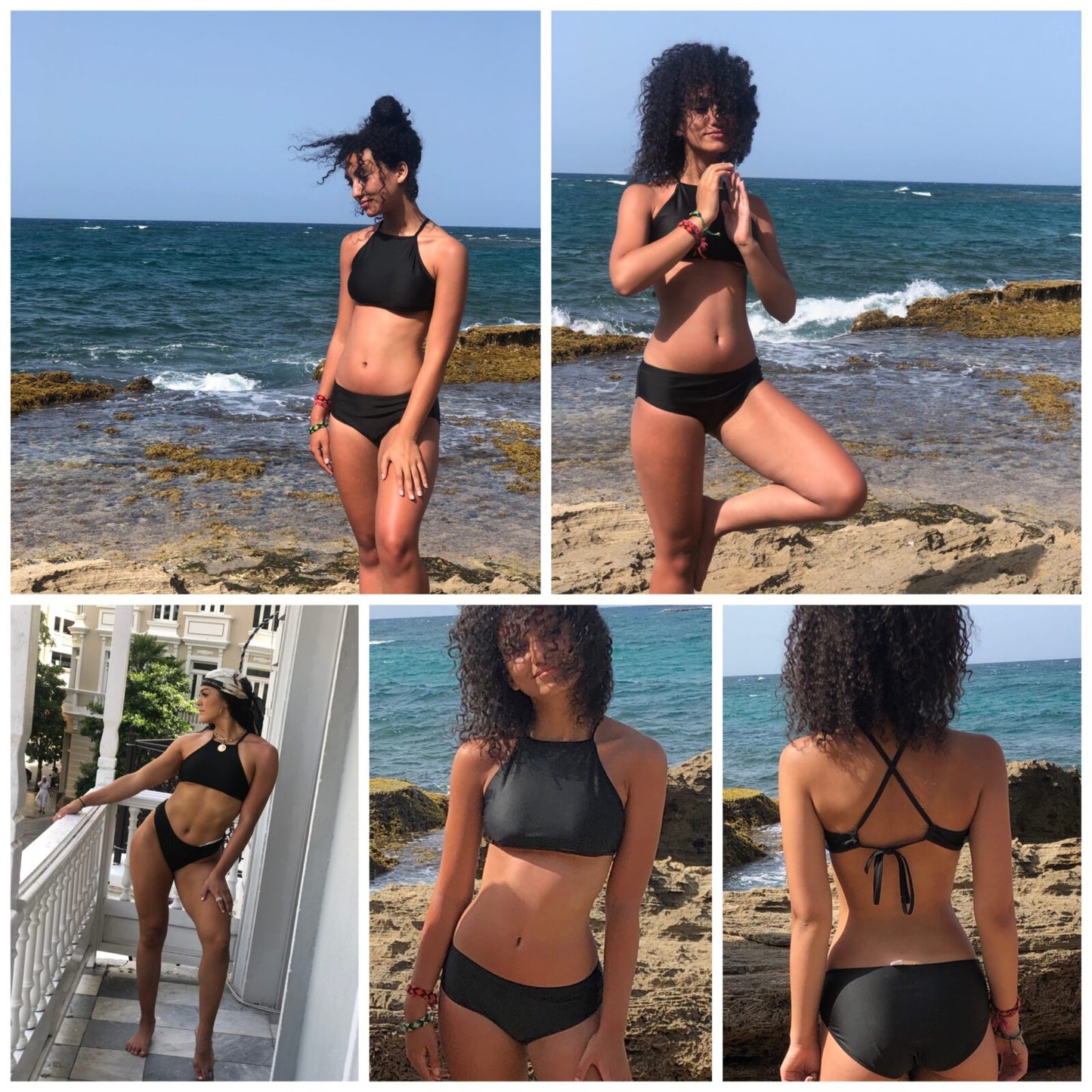 Asatre Black Hemp Blend Triangle Bikini