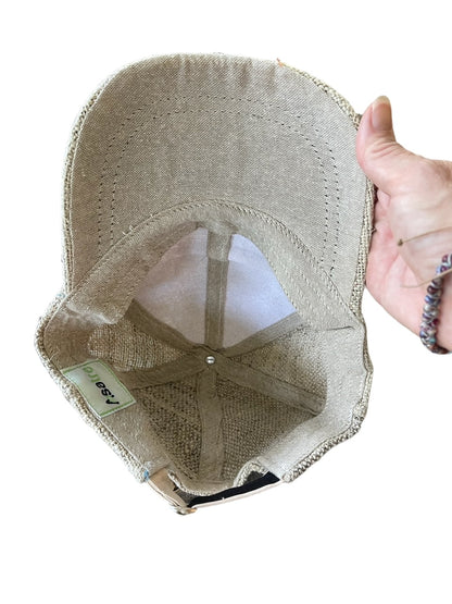 Hemp Baseball Cap - 100% Natural Hemp Hat Exterior